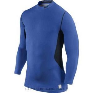 Nike Pro Combat Hyperwarm Fitted Moc Pullover - L